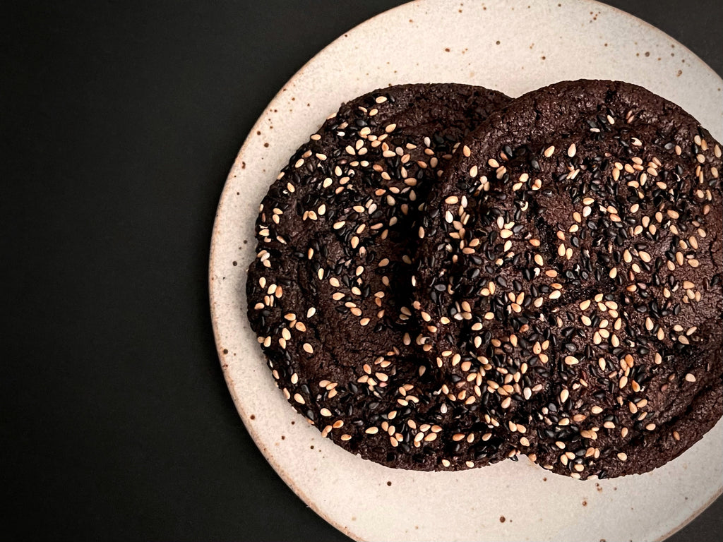 Black Sesame Double Dark Chocolate Cookie
